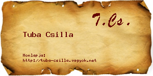 Tuba Csilla névjegykártya
